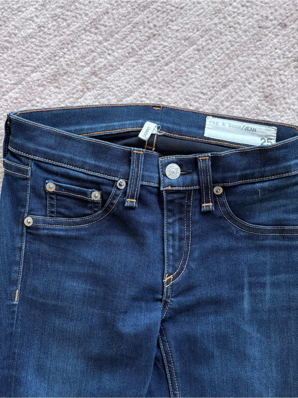 rag & bone Dark Blue Skinny Jeans Denim Women’s 25 - Picture 5 of 13